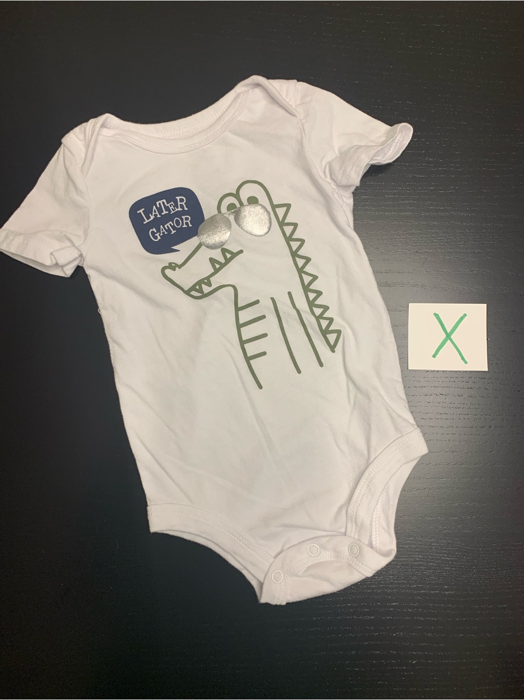 4/$5.00 George 6-12m ‘Later Gator’ Onesie